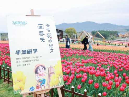 相约安徽·向春而行 | 半汤研学，用画笔把春天带回家！